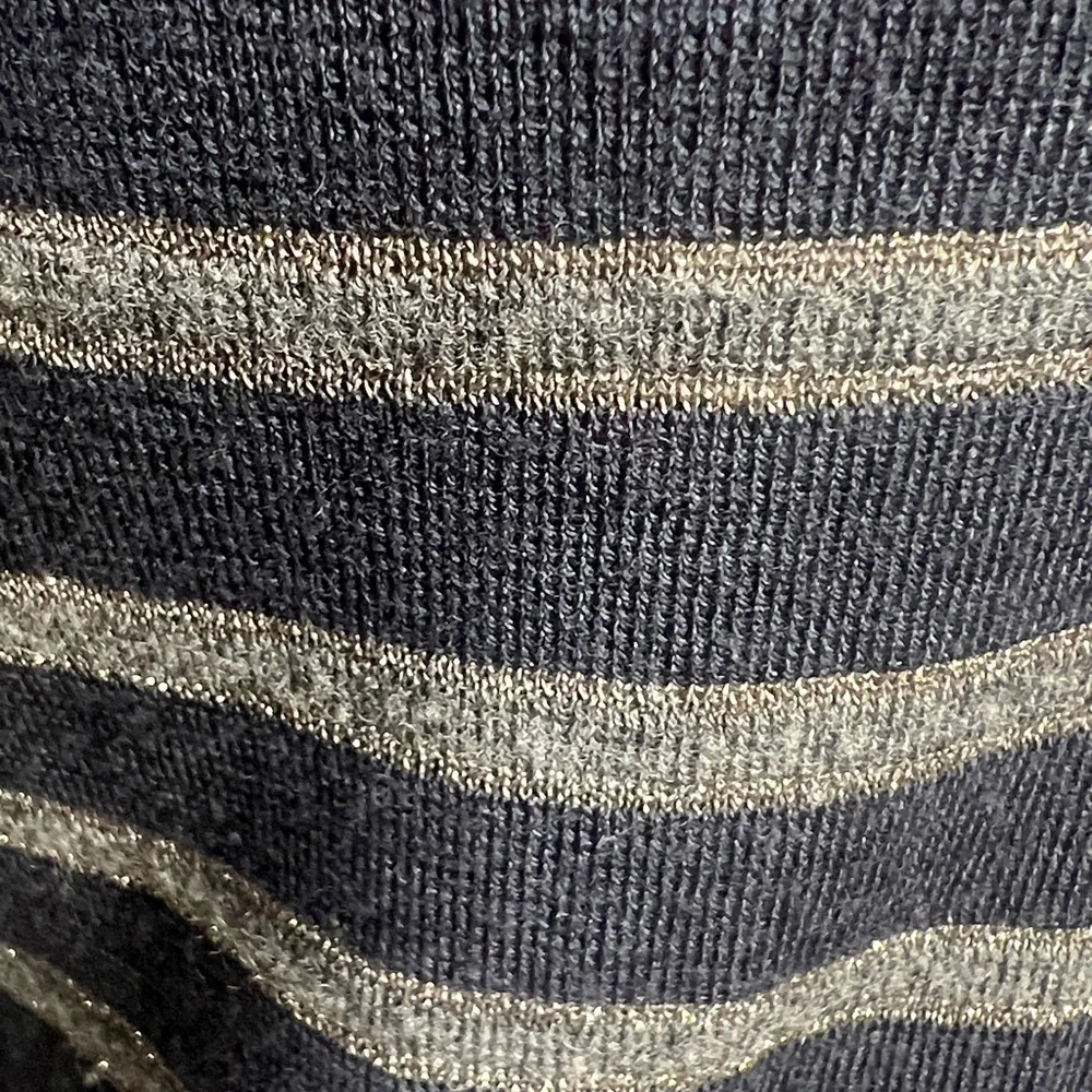 Brunello Cucinelli Sz L Virgin Wool Cashmere Long Sleeve T-Shirt Fitted Sweater